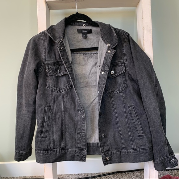 Forever 21 Jackets & Blazers - Forever 21 Black Jean jacket
